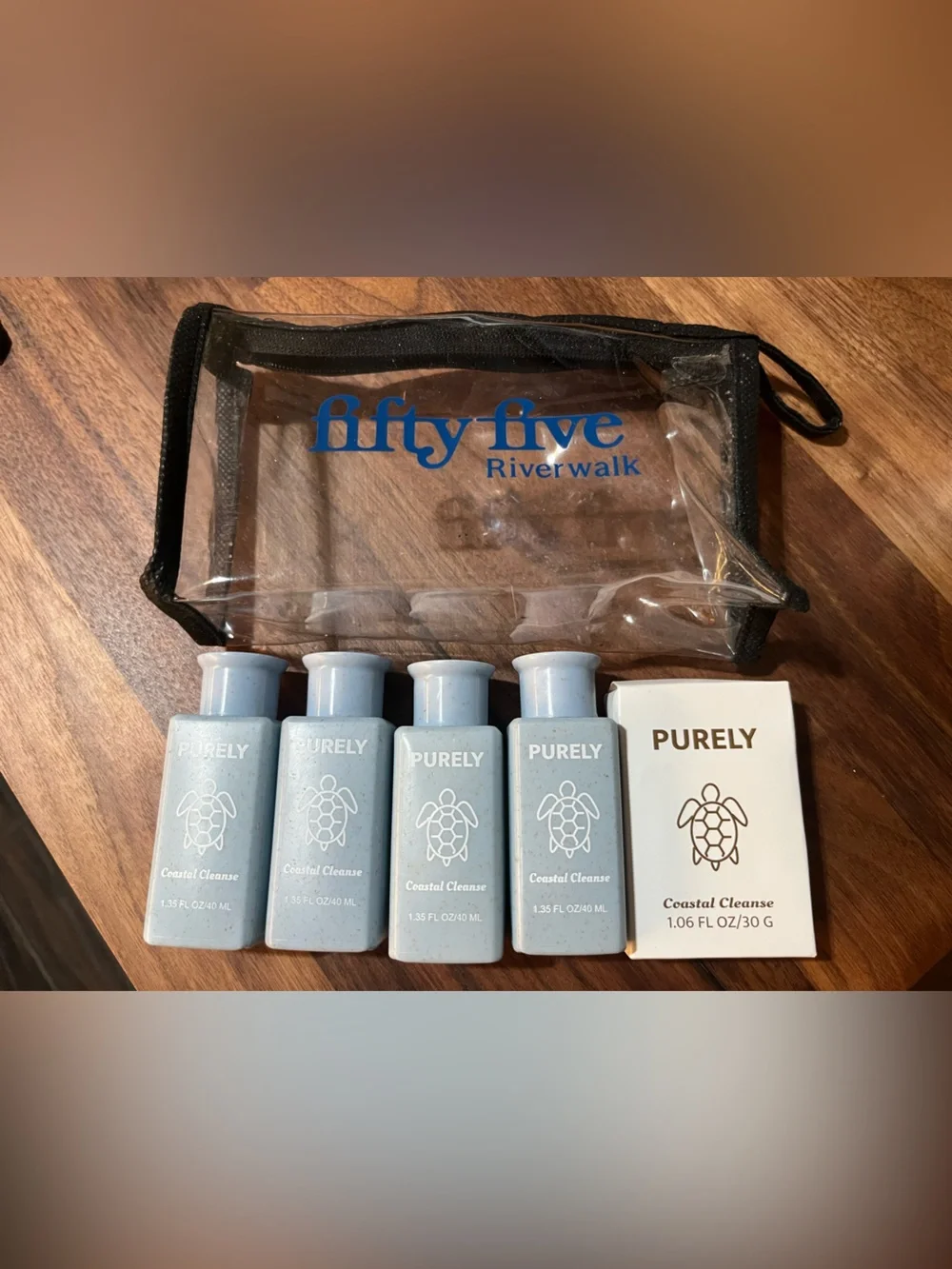 Coastal Cleanse Travel Bath & Body Set - Light Blue